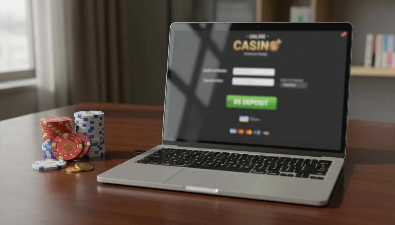 Woman holding a smartphone with casino app